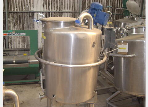 Cuve inox 316L agit&eacute;e de 178 litres agitation atex