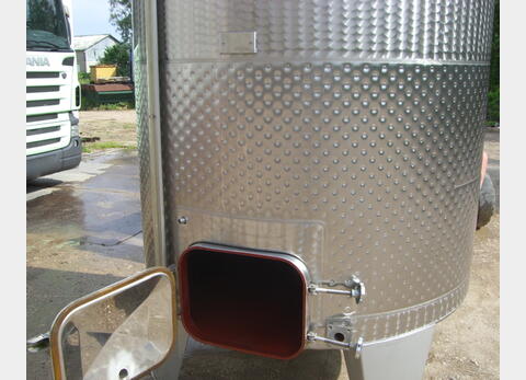 Cuve cylindrique verticale inox,