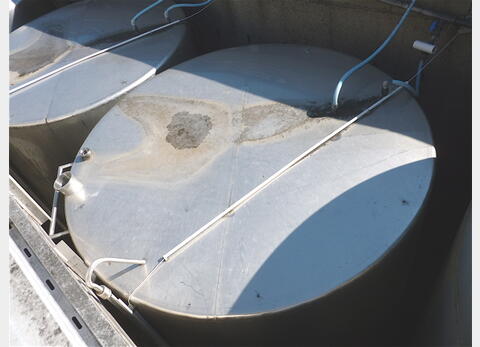 Cuve stockage INOX 316 sur pieds Agroalimentaire Marque : PIERRE GUERIN