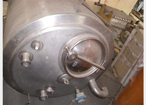 Cuve inox de stockage 1000 litres  - Isolée avec circuit coquillé
