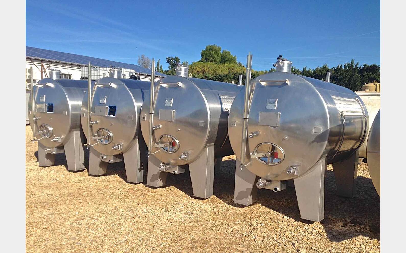 Cuve vinification INOX 304/316 avec circuit de refroidissement