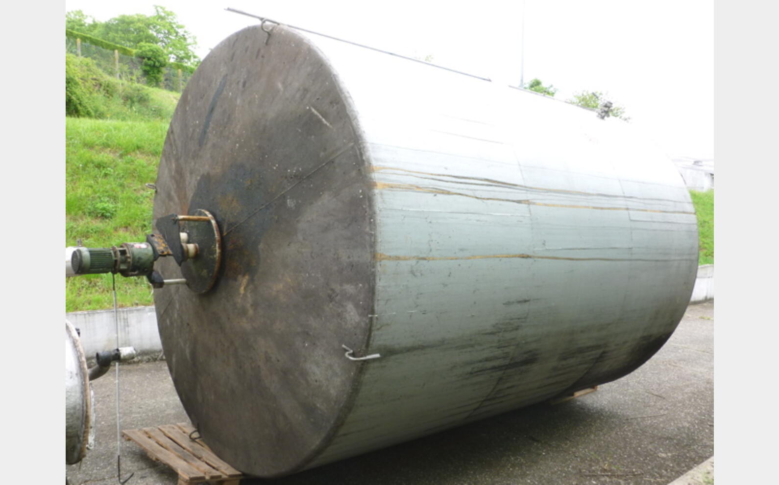 Cuve ACIER fond plat Agroalimentaire Volume : 44.800 litres (448 hecto)