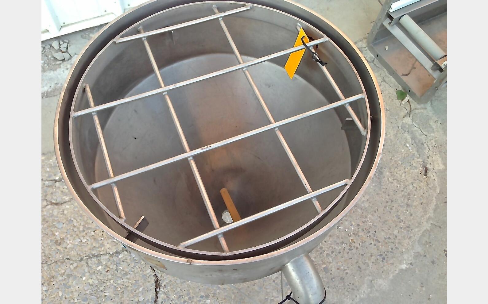 Cuve inox conique ouverte
