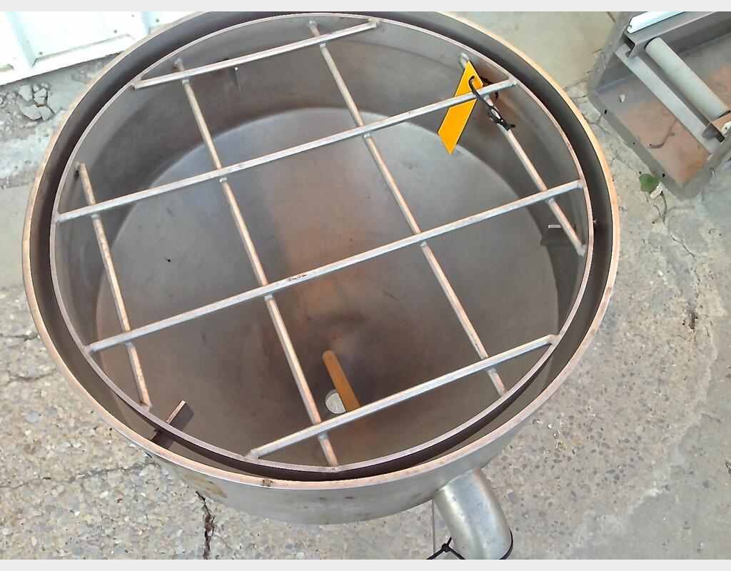 CUVE INOX CONIQUE OUVERTE 100 L