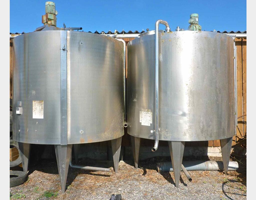 Cuve de m&eacute;lange en inox Provenance : agroalimentaire (m&eacute;lasse) Marque : SCIO