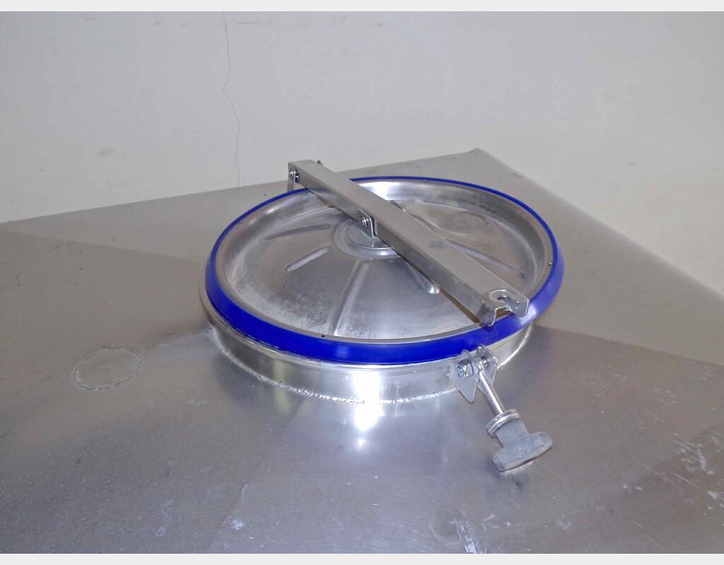Conteneur INOX rectangulaire - Volume : 1000 litres