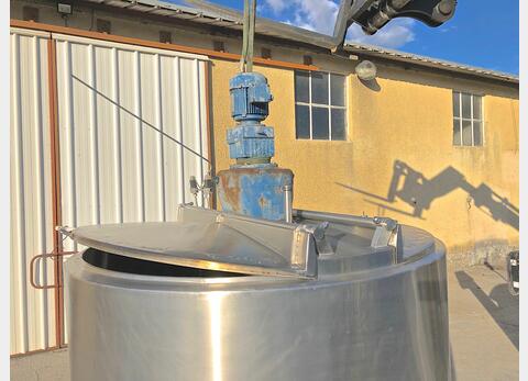 Cuve inox agitée isolée - Volume : 2500 litres