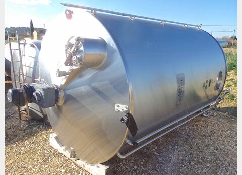Cuve INOX 316 agit&eacute;e isol&eacute;e avec jacquette Volume : 200 hecto (20.000 litres)