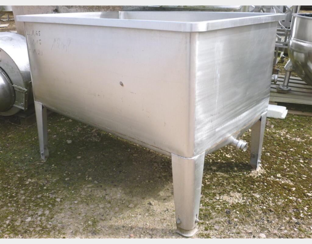 Bac de stockage INOX (TH23) - Volume : 1200 litres