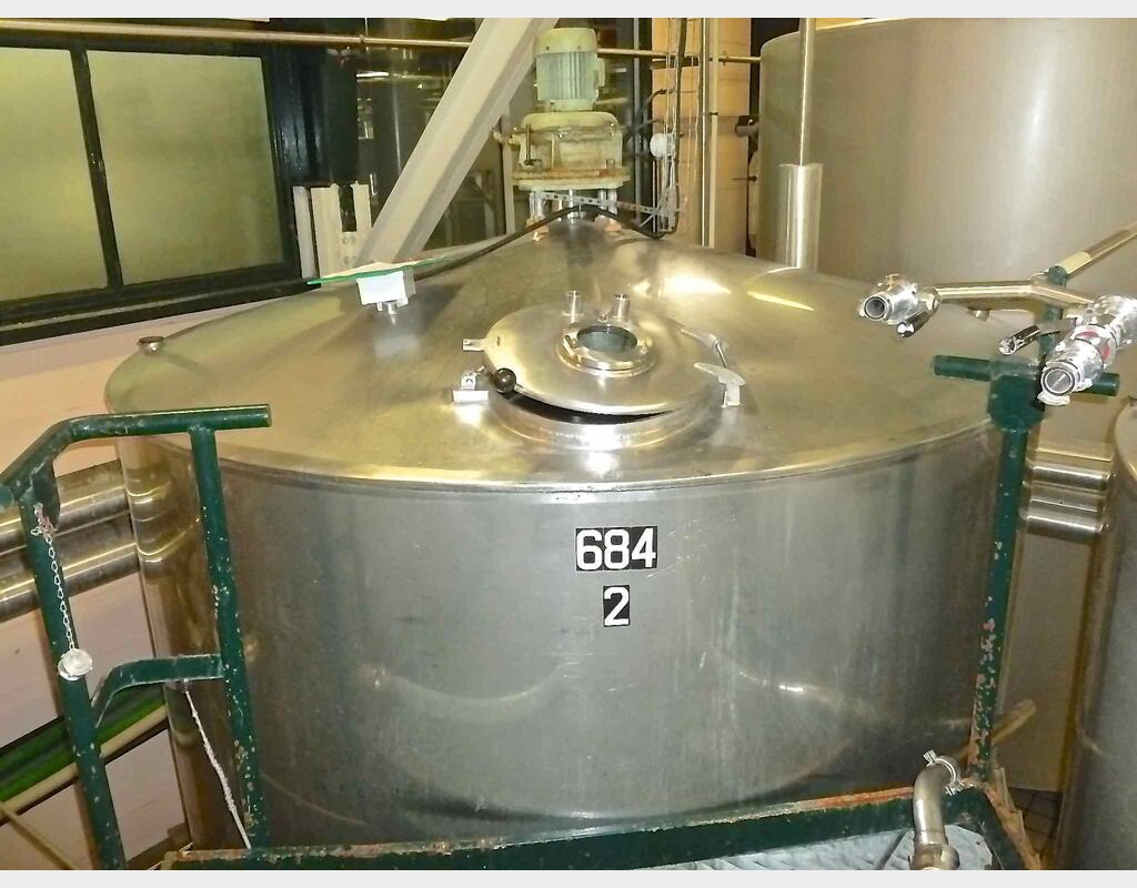 Cuve inox de mélange isolée - Avec circulation forcée
