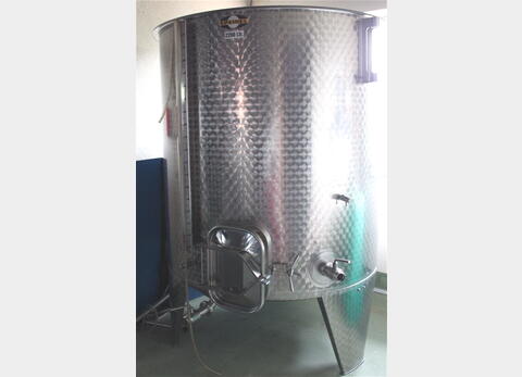Cuve à chapeau flottant en INOX 304 - Volume : 2200 litres