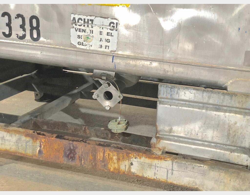 Container INOX 304L sur chassis - Capacité : 1000 litres