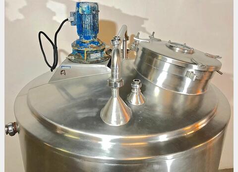 cuve inox agit&eacute;e isol&eacute;e LSDH18 Volume : 1000 litres