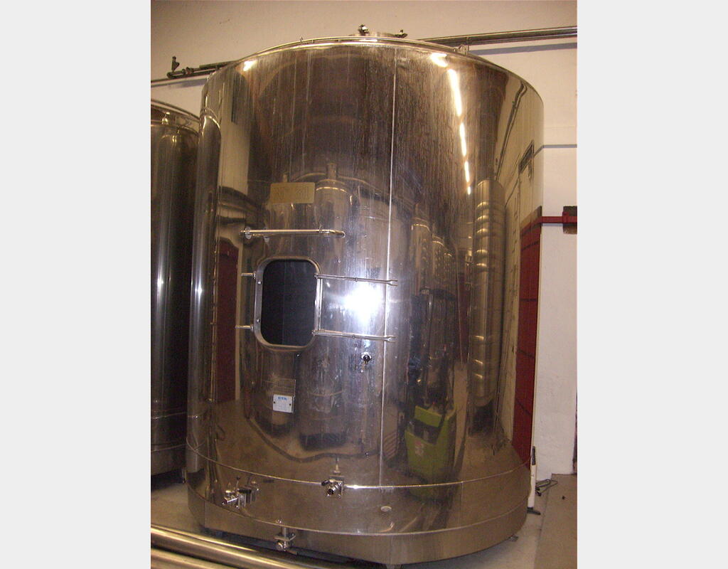 Cuve inox 304 de vinification 196.50hls - Marque : ETA, année 1986