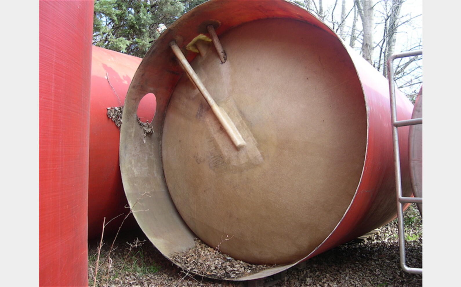 cuve stockage POLYESTER Agroalimentaire Fond bomb&eacute; sur jupe