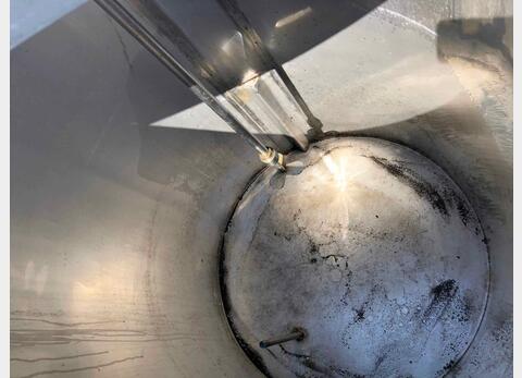650 L stainless steel mixing tank with cooling unit