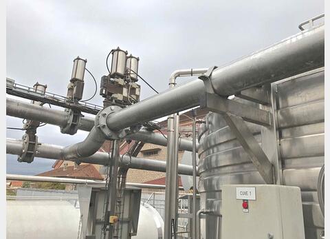 Cuve inox compartiment&eacute;e Capacit&eacute; totale 464 hls