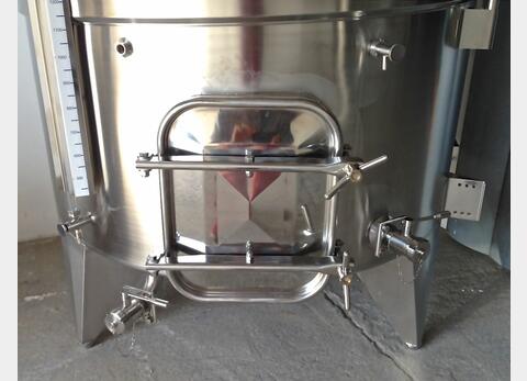 Cuve à chapeau flottant en INOX 304 - avec anneaux de refroidissement