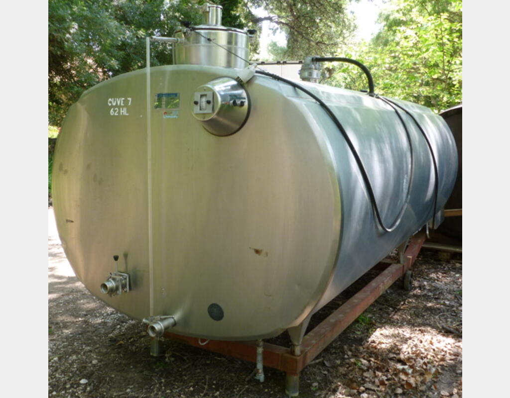 Cuve INOX isol&eacute;e 25.000 frigories Volume : 62 hecto (6200 litres)