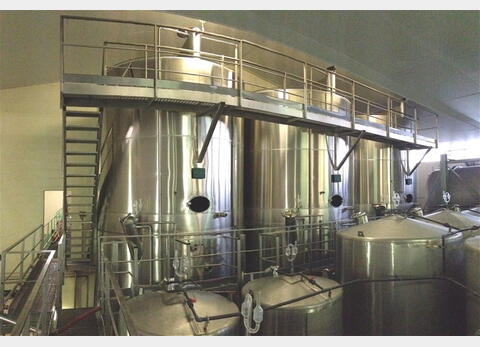 cuve 2 compartiments INOX 316L Volume totale : 786 HLS (78600 litres)