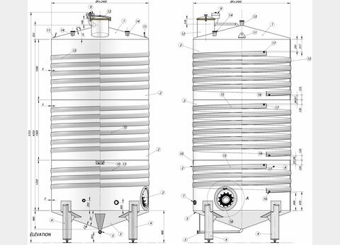 cuve INOX 316L ferm&eacute;e circuit coquill&eacute; MATERIEL NEUF