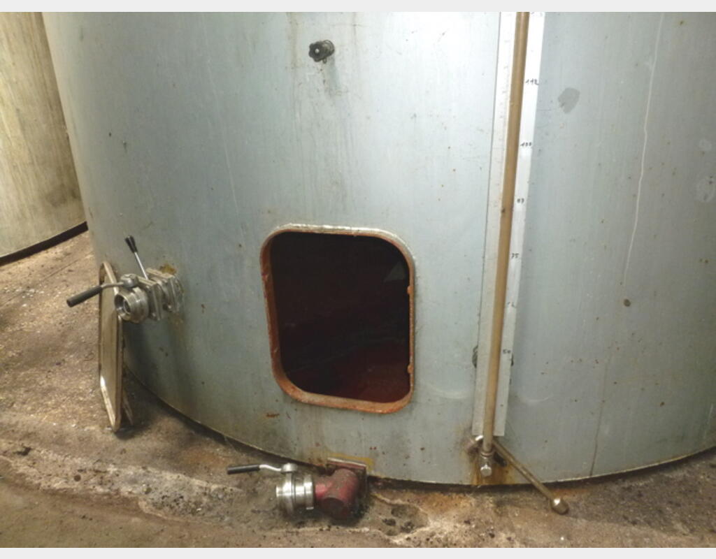 Cuve Acier revétu agité - Cylindrique fond plat