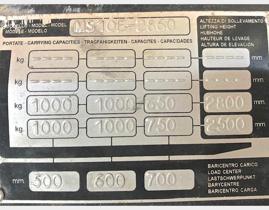 Transpalette électrique gerbeur - Marque : YALE MS10E