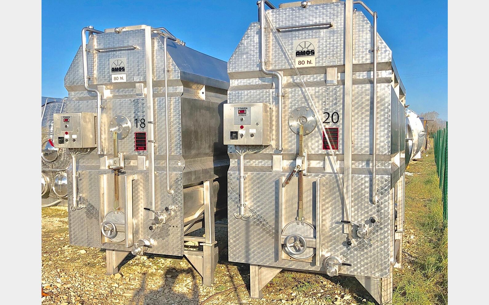 Cuve inox 80 hls de vinification marque : AMOS