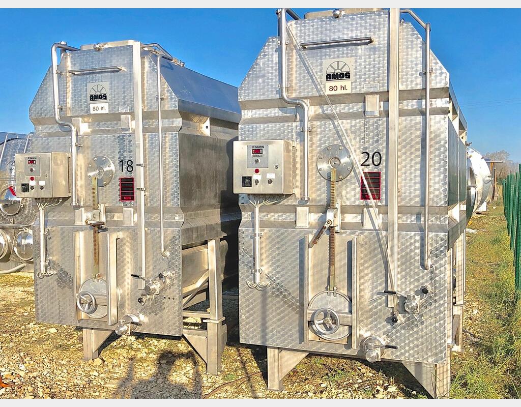 Cuve inox 80 hls de vinification marque : AMOS