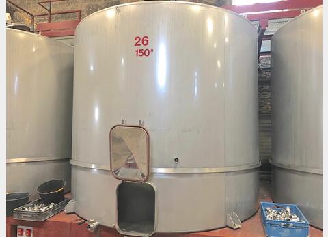 Vertical cylindrical stainless steel tank - 150 HL (15 000 Liters)