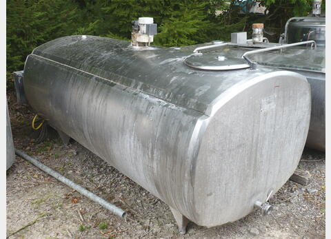 Tank &agrave; lait INOX 304 Volume : 1.800 litres