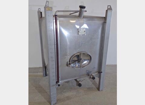 Conteneur INOX rectangulaire - Volume : 1600 litres