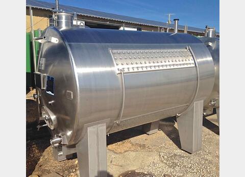 Cuve vinification INOX 304/316 avec circuit de refroidissement