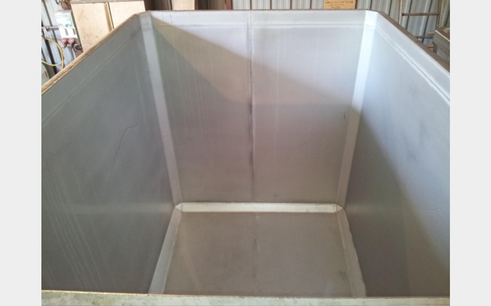 Bac ouvert parallélépipèdique INOX 304 - Volume : 4000 litres (40 hecto)