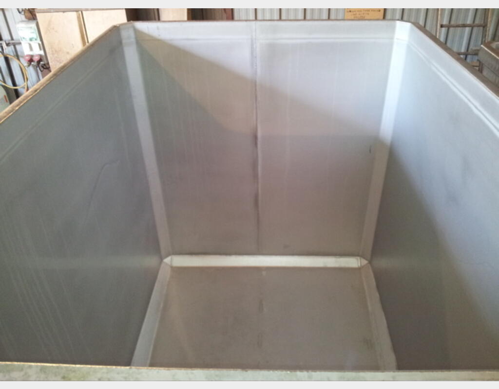 Bac ouvert parallélépipèdique INOX 304 - Volume : 4000 litres (40 hecto)
