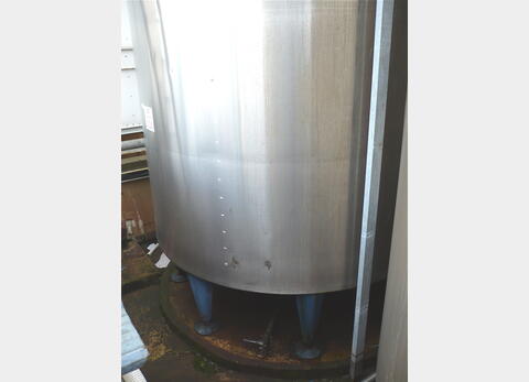 cuve de stockage INOX 304 de 20 m3 - cylindrique verticale sur pieds