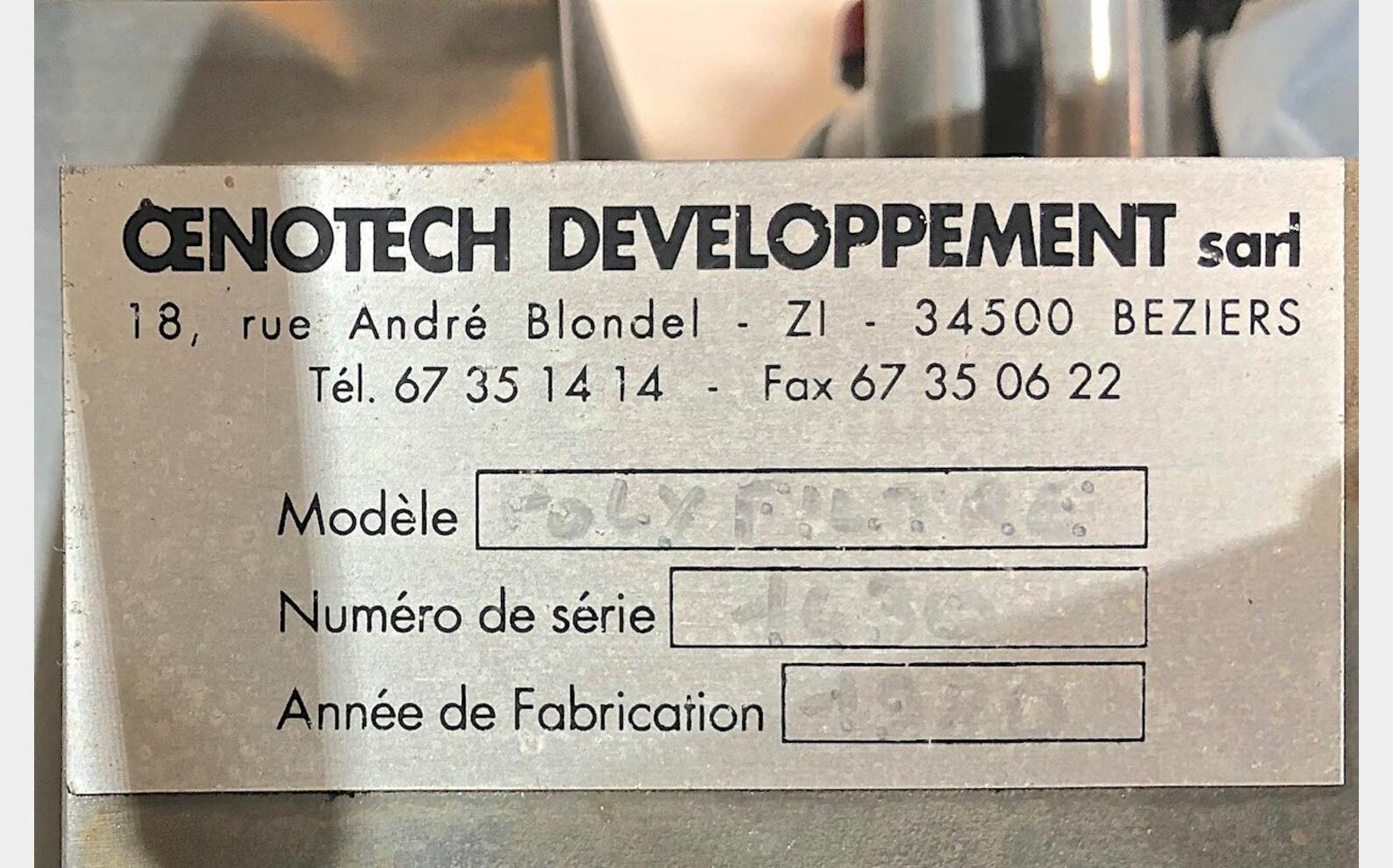Filtre &agrave; terre