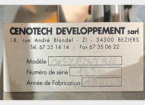 Filtre à terre - Marque : OENOTECH DEVELOPPEMENT