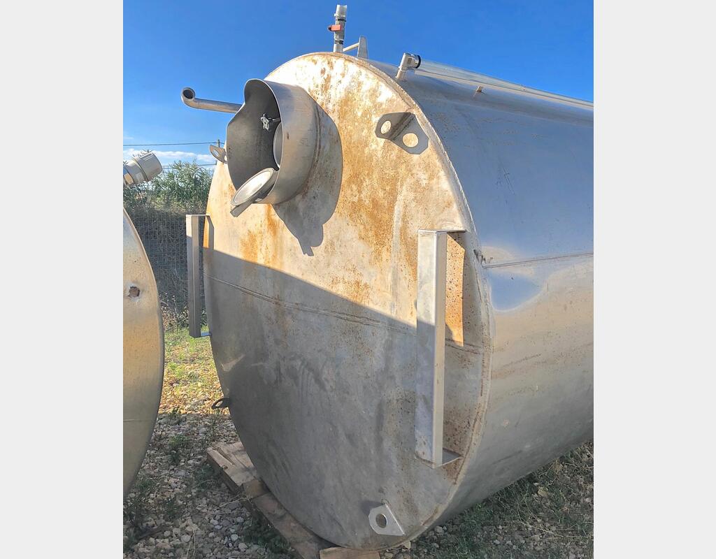 Cuve inox fermée isolée - Volume : 200 hls (20 000 litres)