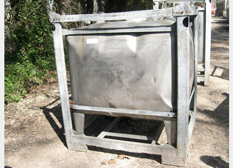 conteneur INOX 1000 litres - provenance alimentaire