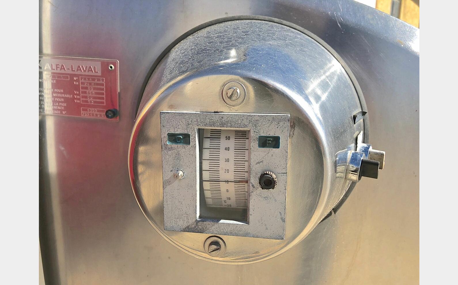 Tank &agrave; lait inox PU0118 Type : RVS - ALPHA LAVAL