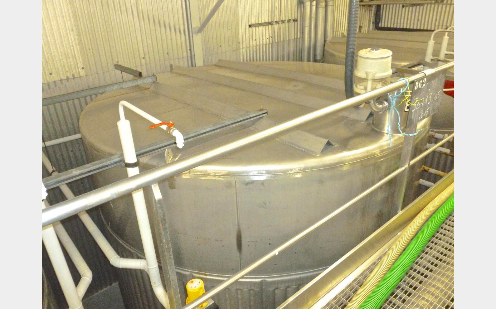 Cuve inox de stockage refroidie Provenance : agroalimentaire (champagne) Marque : ZIEMANN HENGEL