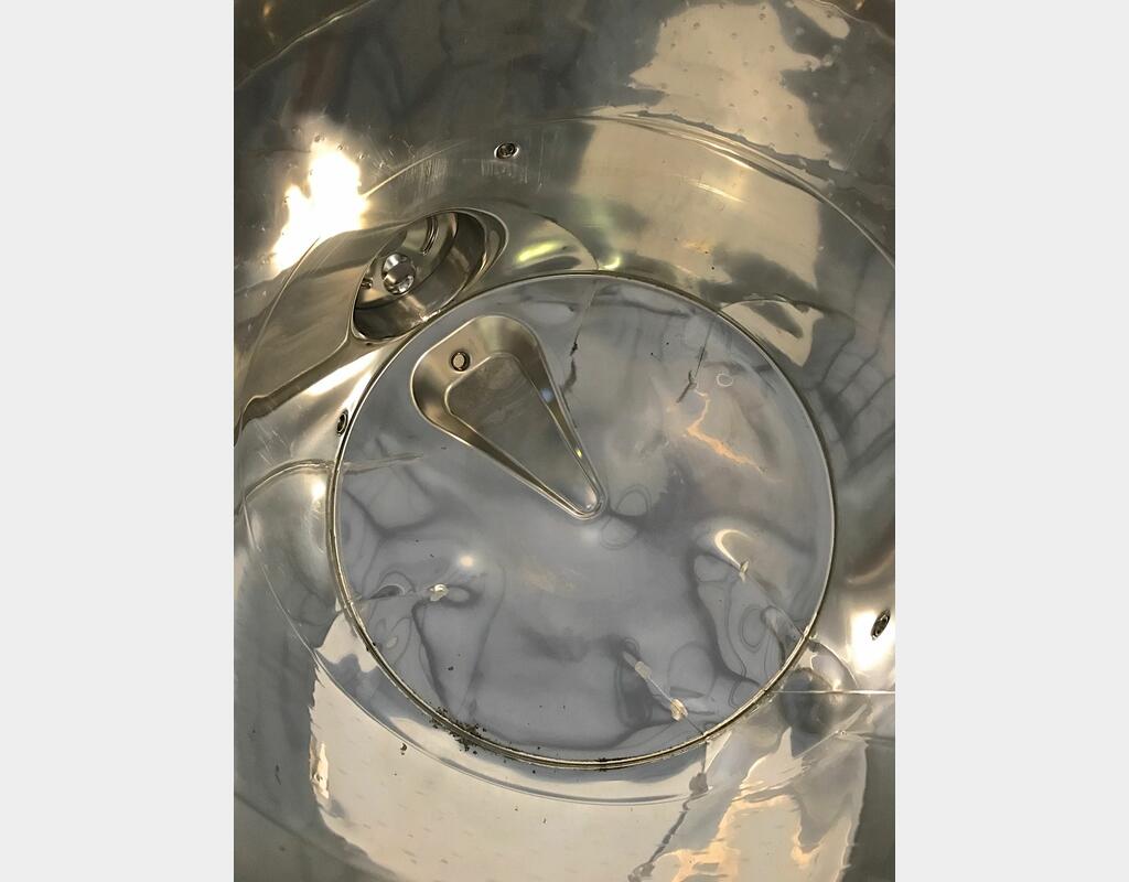 304 stainless steel tank - Conical bottom - Floating hat