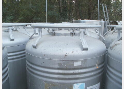Conteneur de stockage INOX 316L (1.4404) - Volume : 1000 litres