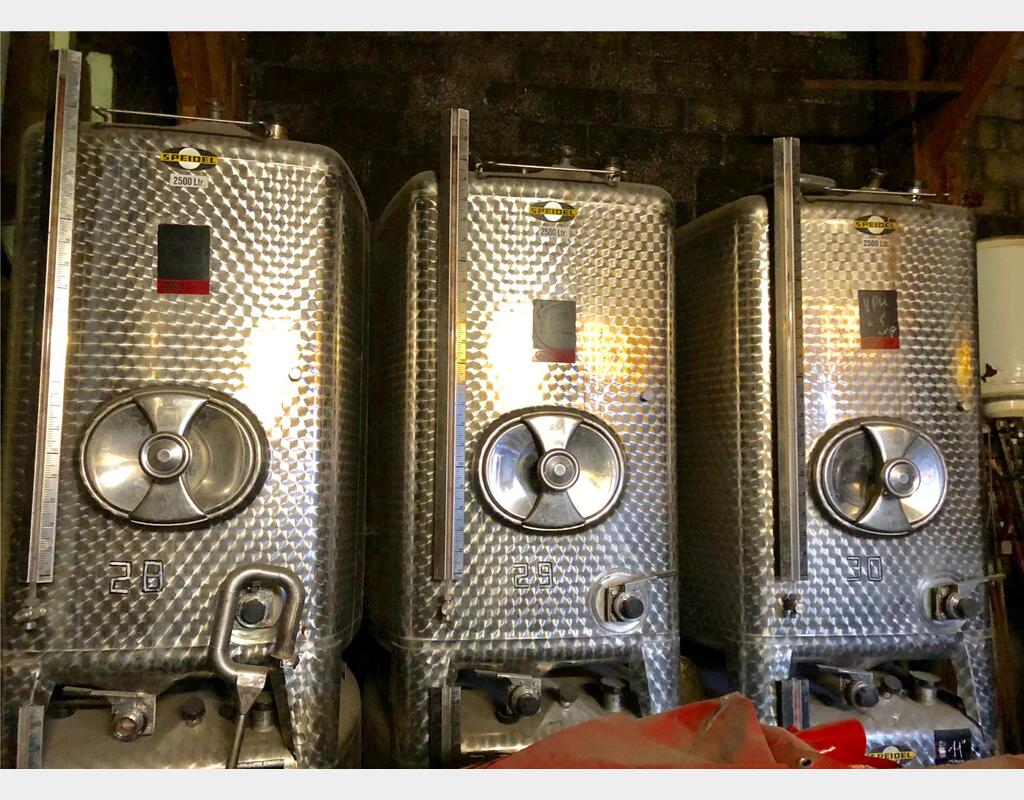 Cuves inox 25hls + 12,5hls Marque : SPEIDEL