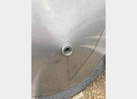 Cuve inox cylindrique verticale agitée - isolée sur pieds capacité 100 hls