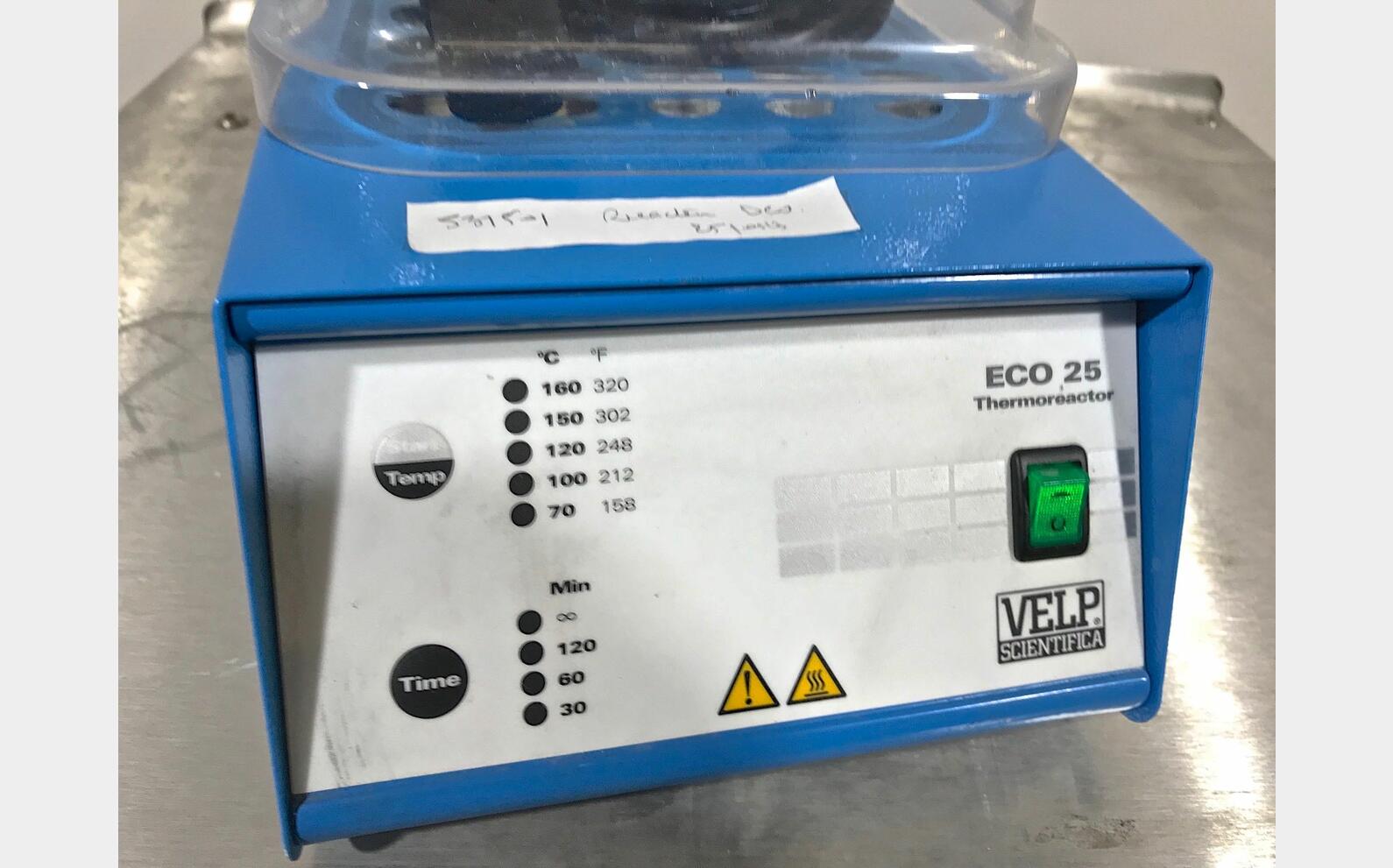R&eacute;acteur DCO VELP Scientifica Mod&egrave;le : ECO 25