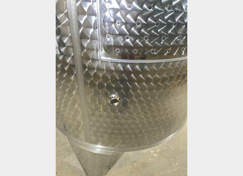 304 stainless steel tank - Conical bottom - Floating hat