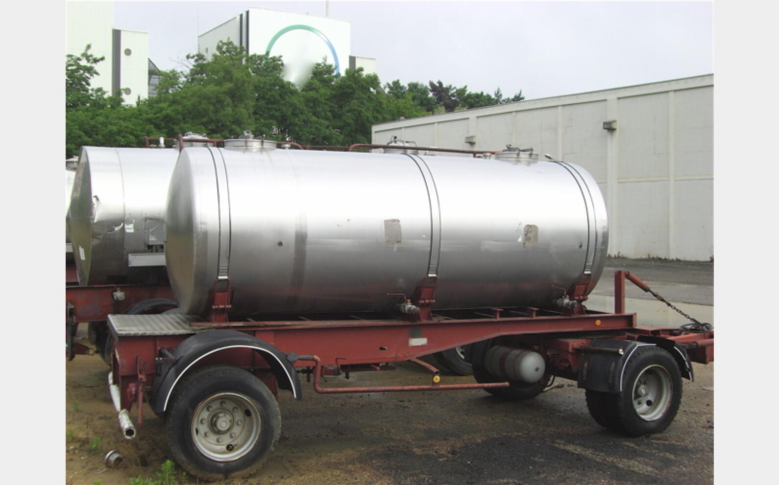 Citerne Inox 304 sur roues 2 x 3.000 Litres