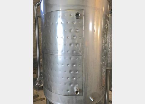 304 stainless steel tank - Closed - On feet - Cylindrical-conical